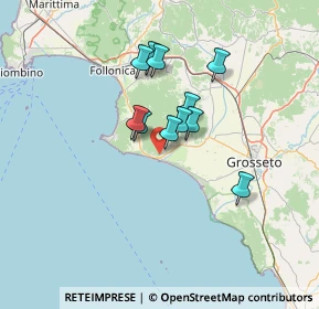 Mappa 58043 Castiglione della Pescaia GR, Italia (10.40545)