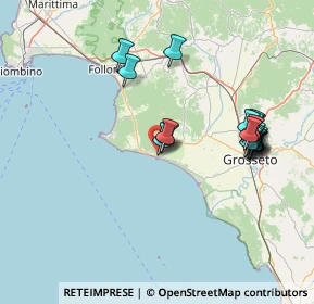 Mappa 58043 Castiglione della Pescaia GR, Italia (15.753)