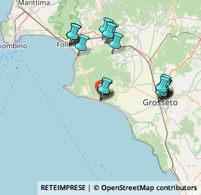 Mappa 58043 Castiglione della Pescaia GR, Italia (15.7905)