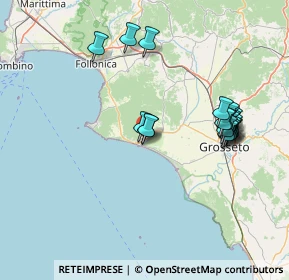 Mappa Strada Provinciale delle Padule, 58043 Castiglione della Pescaia GR, Italia (15.5385)