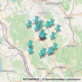 Mappa Via delle Piagge, 06059 Todi PG, Italia (10.9665)