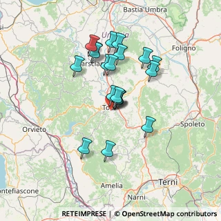 Mappa Via delle Piagge, 06059 Todi PG, Italia (12.3205)