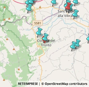 Mappa Piazza Franciscus Filippi Pepe, 64010 Civitella del Tronto TE, Italia (6.67)