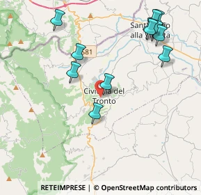 Mappa Piazza Franciscus Filippi Pepe, 64010 Civitella del Tronto TE, Italia (4.83583)