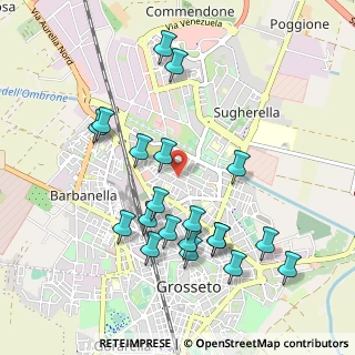Mappa Via Podgora, 58100 Grosseto GR, Italia (1.067)