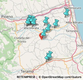 Mappa Via Case Sparse SNC, 64012 Campli TE, Italia (6.96917)