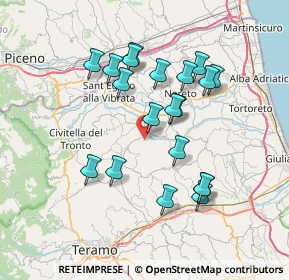 Mappa Via Case Sparse SNC, 64012 Campli TE, Italia (6.9555)