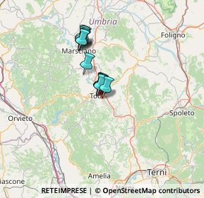 Mappa Via Fratelli Rosati, 06059 Todi PG, Italia (10.07417)