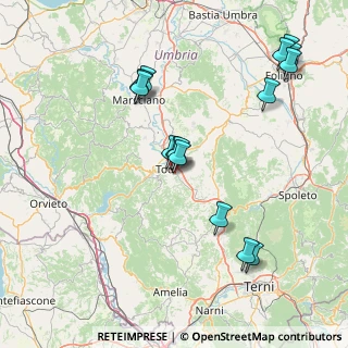 Mappa Via Fratelli Rosati, 06059 Todi PG, Italia (17.44667)