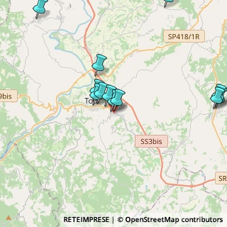 Mappa Via Fratelli Rosati, 06059 Todi PG, Italia (4.3575)