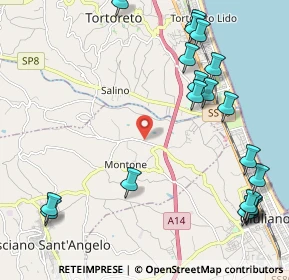 Mappa Via Maggi, 64023 Mosciano Sant'Angelo TE, Italia (2.911)
