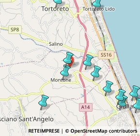 Mappa Via Maggi, 64023 Mosciano Sant'Angelo TE, Italia (2.89286)