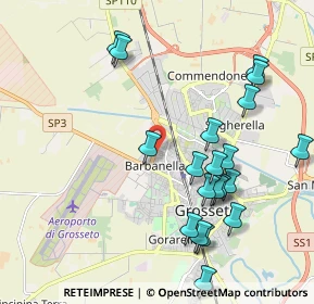 Mappa Viale Uranio, 58100 Grosseto GR, Italia (2.315)