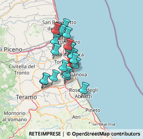 Mappa Via Abruzzo, 64021 Giulianova TE, Italia (9.856)