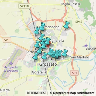 Mappa Via Danimarca, 58100 Grosseto GR, Italia (1.189)