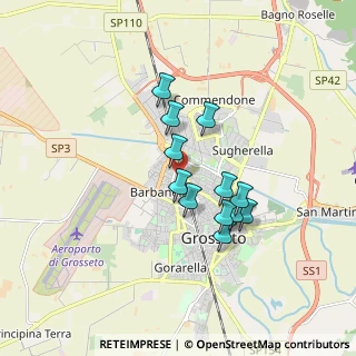 Mappa Via Giovanni Berchet, 58100 Grosseto GR, Italia (1.4175)