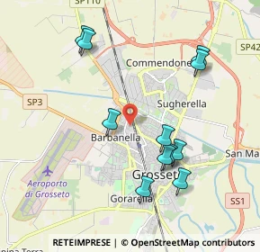 Mappa Via Giovanni Berchet, 58100 Grosseto GR, Italia (2.09636)