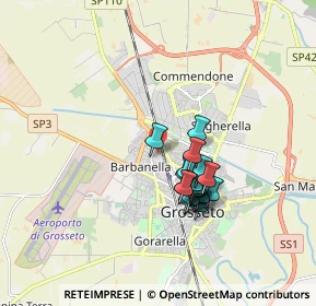 Mappa Via Giovanni Berchet, 58100 Grosseto GR, Italia (1.4525)