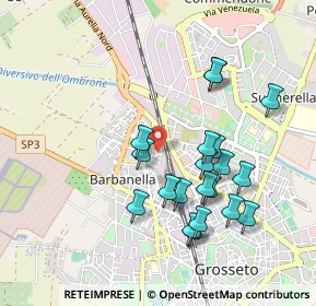 Mappa Via Giovanni Berchet, 58100 Grosseto GR, Italia (0.9475)