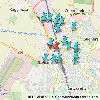 Mappa Via Luigi Pirandello, 58100 Grosseto GR, Italia (0.9195)