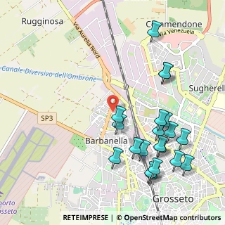 Mappa Piazza Padre Vittore Lino Parri, 58100 Grosseto GR, Italia (1.237)
