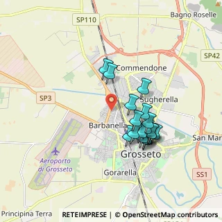 Mappa Via Luigi Pirandello, 58100 Grosseto GR, Italia (1.61412)