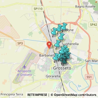 Mappa Via Luigi Pirandello, 58100 Grosseto GR, Italia (1.52222)