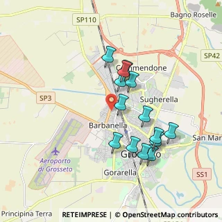 Mappa Piazza Padre Vittore Lino Parri, 58100 Grosseto GR, Italia (1.72214)