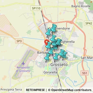 Mappa Piazza Padre Vittore Lino Parri, 58100 Grosseto GR, Italia (1.11733)