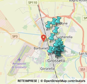 Mappa Piazza Padre Vittore Lino Parri, 58100 Grosseto GR, Italia (1.52222)
