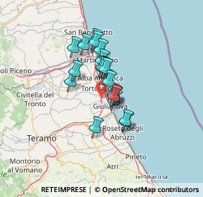 Mappa Viadotto Salinello, 64023 Giulianova TE, Italia (9.331)