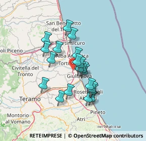 Mappa Viadotto Salinello, 64023 Giulianova TE, Italia (11.0975)