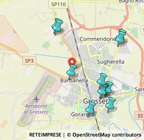 Mappa Via Guido Cavalcanti, 58100 Grosseto GR, Italia (2.33636)