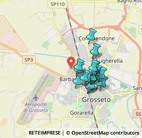 Mappa Strada di Barbanella Vecchia, 58100 Grosseto GR, Italia (1.3985)