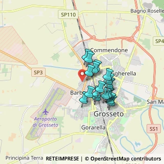 Mappa Via Guido Cavalcanti, 58100 Grosseto GR, Italia (1.29444)