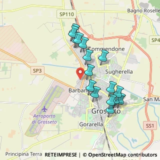 Mappa Strada di Barbanella Vecchia, 58100 Grosseto GR, Italia (1.81625)