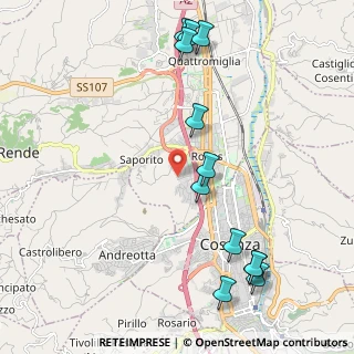 Mappa Via Tintoretto, 87036 Quattromiglia CS, Italia (2.7325)