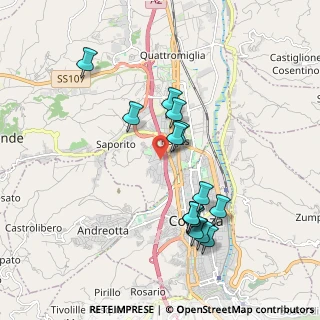 Mappa Via Amedeo Modigliani, 87036 Quattromiglia CS, Italia (1.98429)