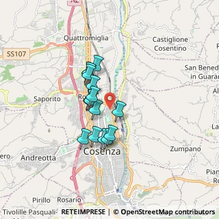 Mappa Piazza Peppe Gervasi, 87100 Cosenza CS, Italia (1.37733)