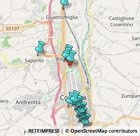 Mappa Via Tevere, 87036 Quattromiglia CS, Italia (2.48)