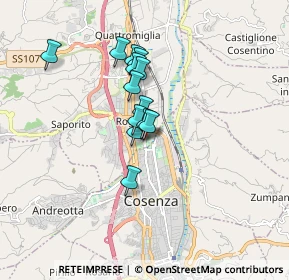 Mappa Via Tevere, 87036 Quattromiglia CS, Italia (1.32308)