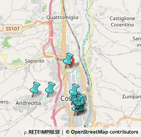 Mappa Via Tevere, 87036 Quattromiglia CS, Italia (2.38333)