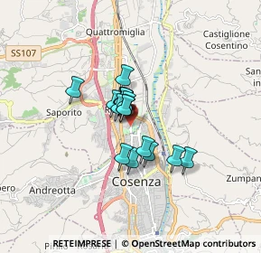 Mappa Via Tevere, 87036 Quattromiglia CS, Italia (1.05)