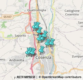 Mappa Via Tevere, 87036 Quattromiglia CS, Italia (1.23923)