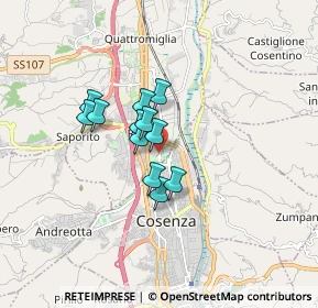 Mappa Via Tevere, 87036 Quattromiglia CS, Italia (1.2025)