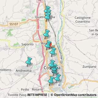 Mappa Via Tevere, 87036 Cosenza CS, Italia (2.29833)