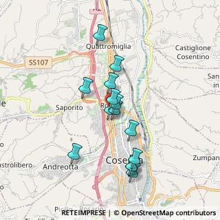 Mappa Via Giacomo Brodolini, 87036 Rende CS, Italia (1.70429)