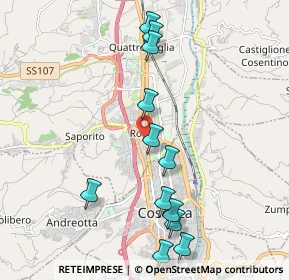 Mappa Via Giacomo Brodolini, 87036 Rende CS, Italia (2.3875)