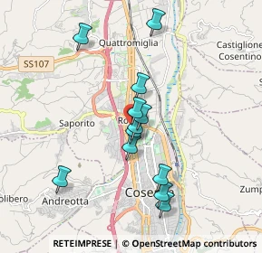 Mappa Via Giacomo Brodolini, 87036 Quattromiglia CS, Italia (1.74583)