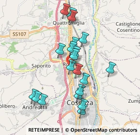 Mappa Via Giacomo Brodolini, 87036 Rende CS, Italia (1.902)